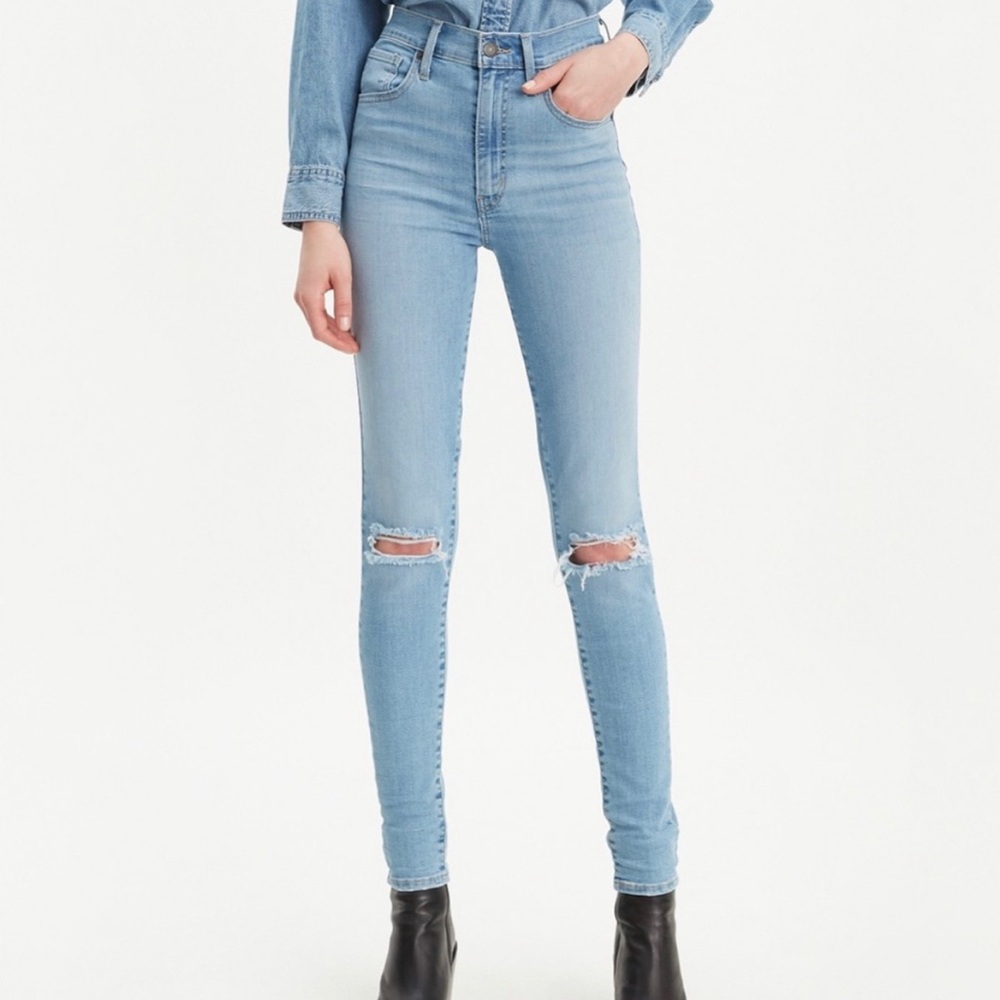 Levis mile high super skinny size 4 short jeans